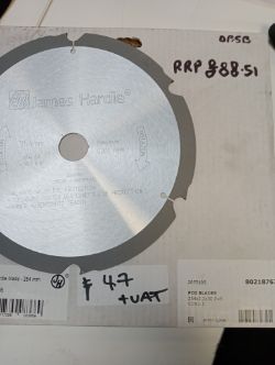 HARDIE DIAMOND TIP BLADE 254 MM JAMES HARDIE STILLSAW