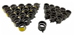28 UNITS ELECTROFUSION COUPLING 50MM 56MM 63MM BLACK POLYPIPE TERRAIN FUZE HDPE