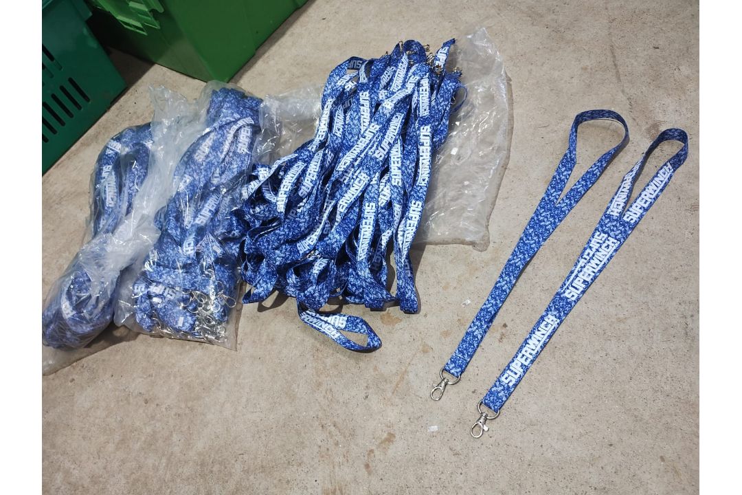 SUPERWINCH- BLUE PATTERN BRANDED LANYARD - NEW - APPROX 250 - Image 1 of 7