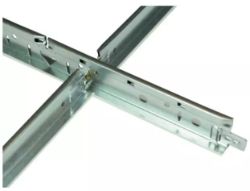 JOBLOT 20X SUSPENDED CEILING METAL HANGER CARRIER GRID MATT BLACK 24X38X3700