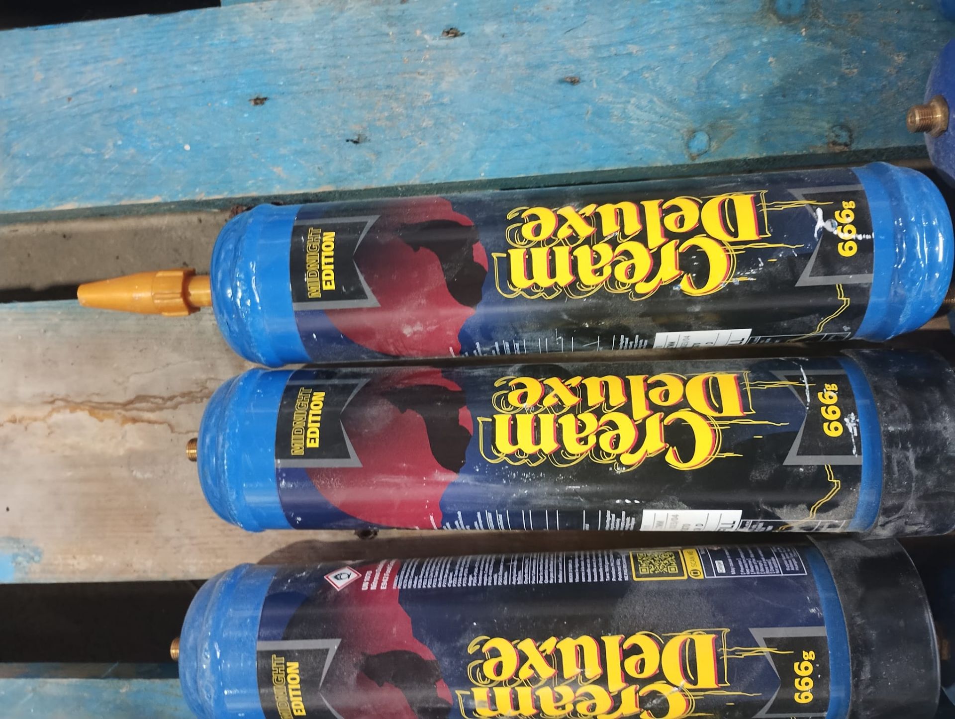JOBLOT OF 13 - FOOD GRADE NITROUS OXIDE -666G - FASTGAS/ CREAM DELUXE - NEW AND FULL ! - Image 4 of 5