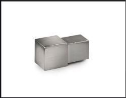 545 PIECES OF 12MM SQ.EDGE CNR STAINLESS STEEL PK2