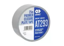 JOBLOT X24 CLOSURE PLATE TAPE 50 MM X 25 M ADVANCE AT0293 GAS APPLIANCE
