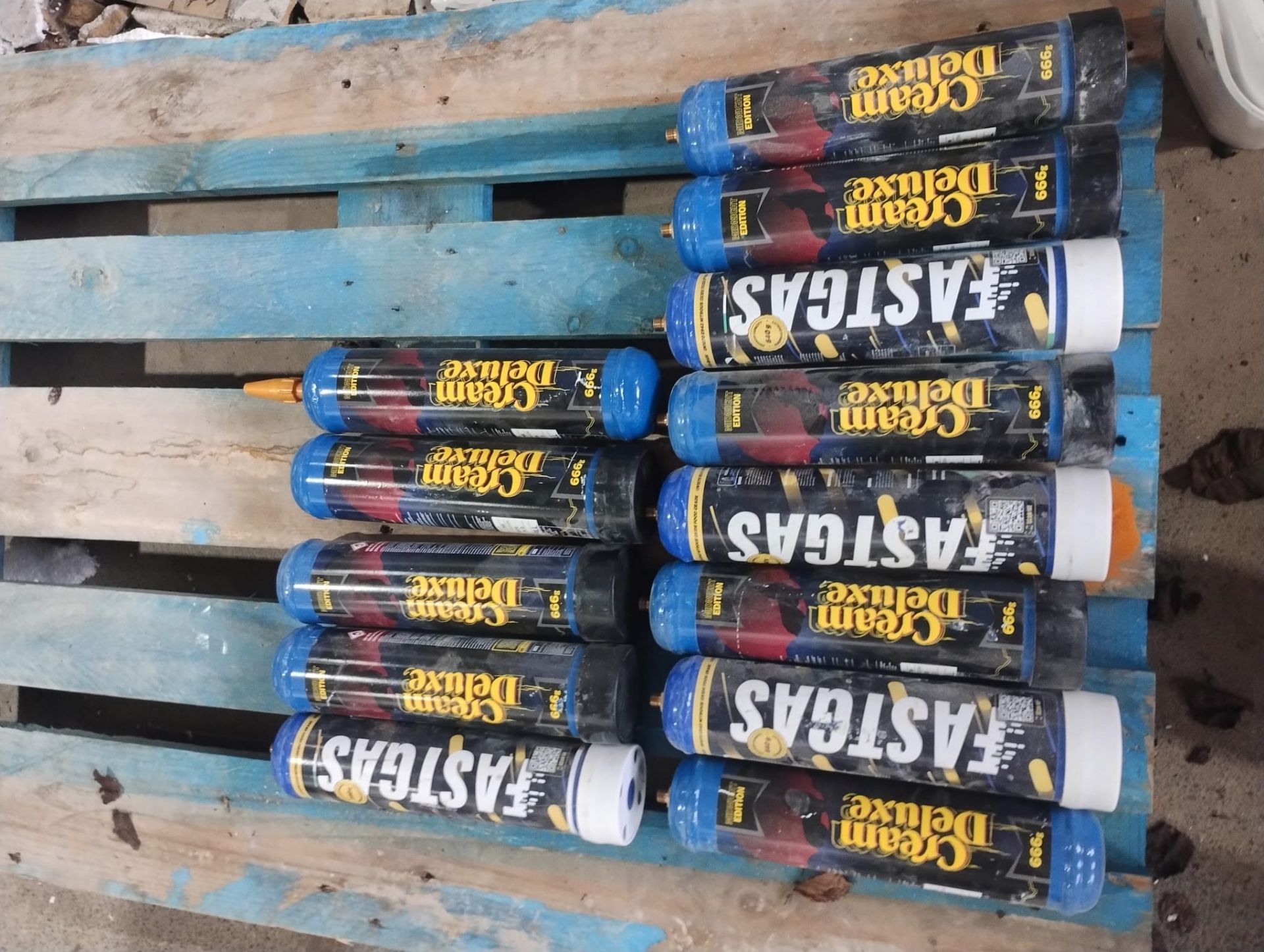 JOBLOT OF 13 - FOOD GRADE NITROUS OXIDE -666G - FASTGAS/ CREAM DELUXE - NEW AND FULL ! - Image 3 of 5