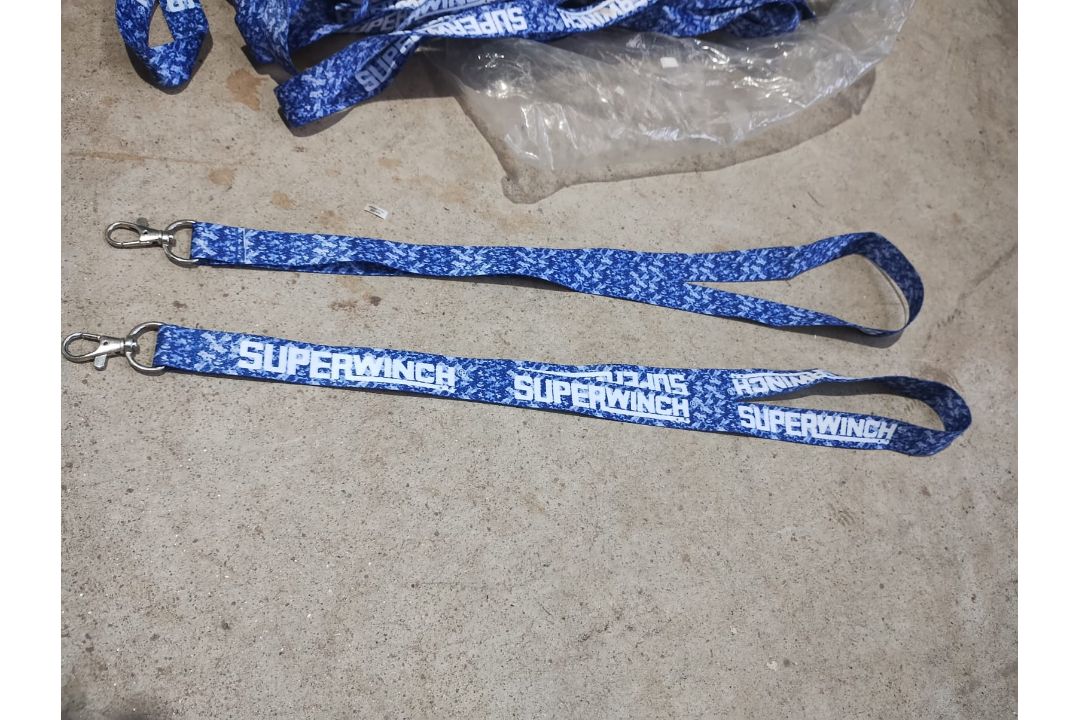 SUPERWINCH- BLUE PATTERN BRANDED LANYARD - NEW - APPROX 250 - Image 4 of 7