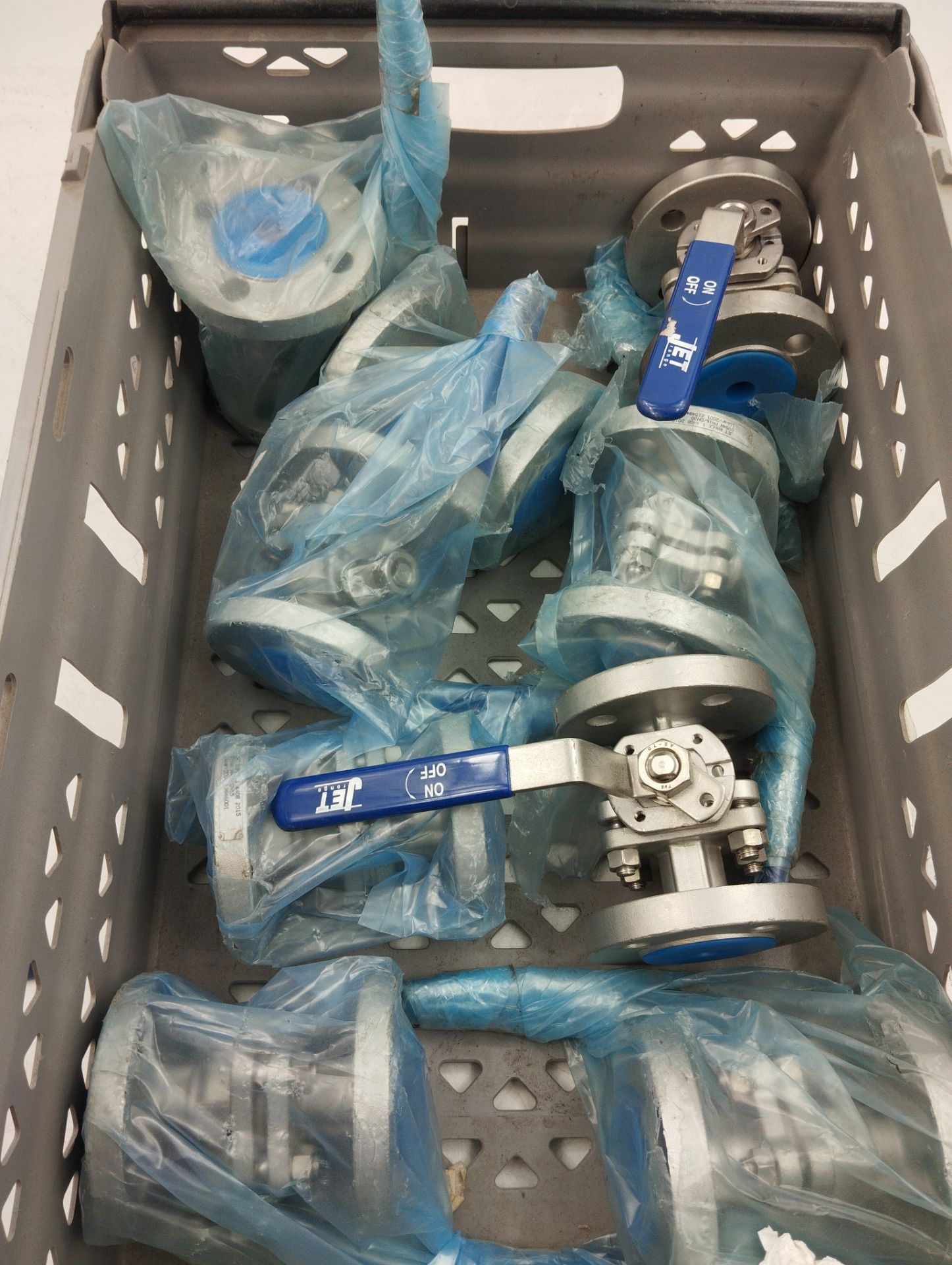 JET BALL VALVE JOBLOT X 10 UNITS SV52N 20MM STAINLESS STEEL LEVER ACTION (ASME150) - Image 4 of 6