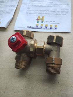 HERZ - BYPASS VALVE HIU PRIMARY FLUSHING BALL VALVE CONNECTOR - PN25 - 1 4018 88 NEW JOBLOT OF 2