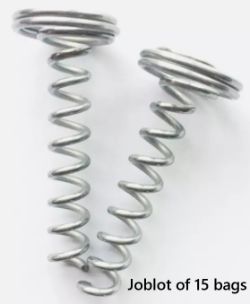 JOBLOT OF 15 BAGS INSULATION FIXING SCREW SPIRAL PIGTAILS A1 NON COMBUSTIBLE 100MM X 1000 UNITS