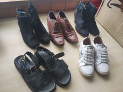 JOBLOT OF 5 PAIRS - MIXED NEW SHOES - MENS AND WOMEN'S- TOP BRANDS