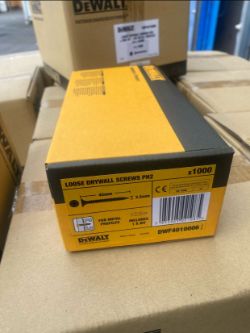 8 X 1000 DEWALT LOOSE DRYWALL SCREWS 45MM