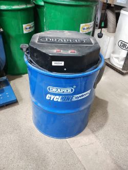 DRAPER CYCLONE SYSTEM - DUST EXTRACTOR 1200W -240V- USED WORKING CONDITION - NEEDS HOSE