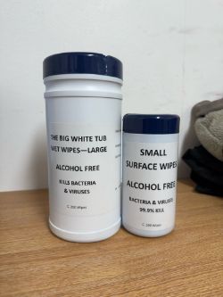 225 X LARGE TUBS OF WIPES