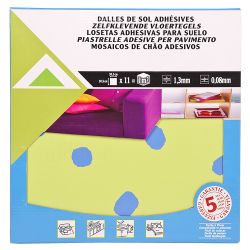 585 PACKS (1 PALLET) VINYL FLOOR TILES 30.5 X 30.5CM - HAPPY DAYS CIRCLE - ADHESIVE BACKED