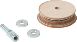 APPROX 253 PIECES OF TRITON PROFILED LEATHER HONING WHEEL TWSLHW PROFILED LEATHER HONING WHEEL