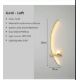 MODERN LED GOLD WALL SCONCES, LEFT& RIGHT SET -2PSC - JOBLOT OF 3 SETS - Image 1 of 3