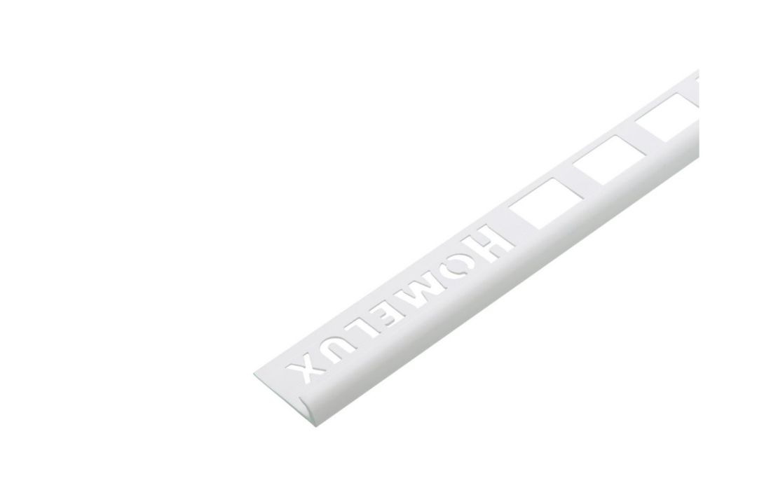 1000 PIECES OF PVC ROUND EDGE WHITE 6MM WHITE 1.83M