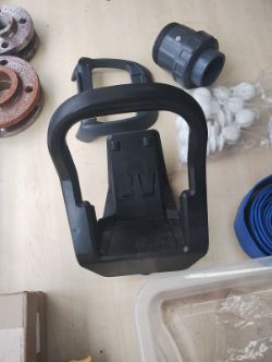 JOBLOT OF 5 - SWIMMING POOL+SPA ITEMS - HOSE , COVER CLIPS , BALL VALVE AND MORE