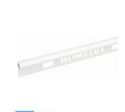 850 PIECES OF 10MM PVC SUPERGLOSS QUADRANT TILE TRIM WHITE GLOSS 1.83M