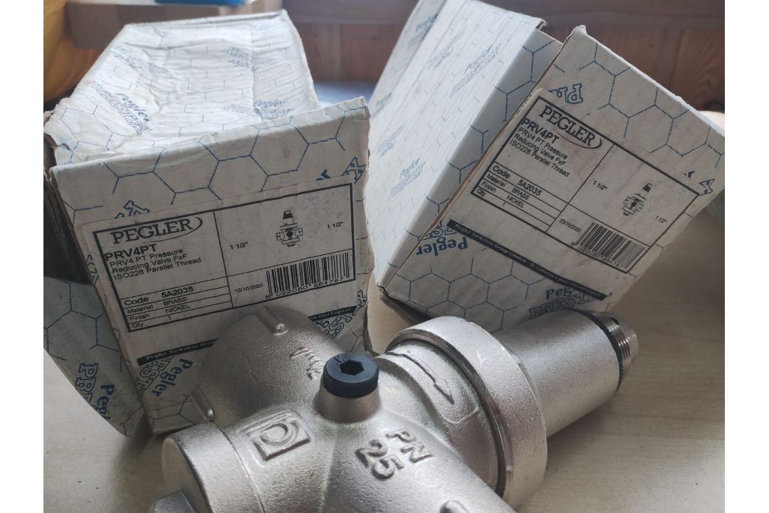 PEGLER - PRV4PT PRESSURE REDUCING VALVE FXF ISO228 - BRASS - 1½" - JOBLOT OF 2 BOXED NEW ! - Image 3 of 5
