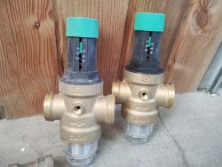 JOBLOT OF 3 - HERZ MEMBRANE PRESSURE REDUCING VALVES X2 DN40 X 1 DN32 (USED) - BARE BODY