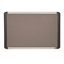 17X MASTERVISION GREY FELT NOTICE BOARDS 60X90CM - ALUMINIUM FRAME