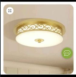 FROST GLASS DRUM SHAPED LED FLUSH CEILING LIGHT VINTAGE LIVING ROOM FLUSH MOUNT LIGHTING FIXTURE