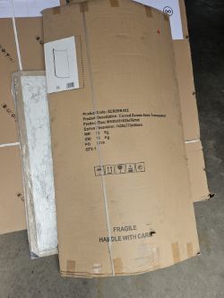 CURVED SHOWER SCREEN 800 X 1400 X 6MM