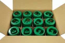 PROSLVE SURVEY MARKER AEROSOL SPRAY PAINT 750ML GREEN - PACK OF 12