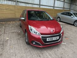 2017 PEUGEOT 208 ALLURE BLUEHDI – 1.6 DIESEL – MANUAL – 5 DOOR HATCHBACK >>--NO VAT ON HAMMER--<<
