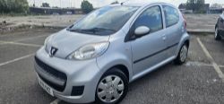 2011 PEUGEOT 107 URBAN – 998CC PETROL – 75,000 MILES – MANUAL >>--NO VAT ON HAMMER--<<