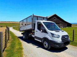 **(ONLY 38K MILEAGE)** 2021 FORD TRANSIT 350 LEADER 130BHP TDCI RWD TIPPER – EURO 6