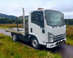 **(ONLY 111K MILEAGE)** 2019 ISUZU N35 GRAFTER FLATBED TRUCK – 3.5T GROSS