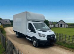 **(ONLY 87K MILEAGE)** 2021 FORD TRANSIT 350 LEADER 130BHP L4H1 LUTON VAN WITH TAIL LIFT