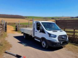 **(ONLY 49K MILEAGE)** 2021 (71 PLATE) FORD TRANSIT 350 LEADER 130BHP LWB ALLOY DROPSIDE