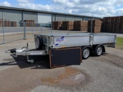 IFOR WILLIAMS LT125 TRAILER – 12FT X 5.5FT – FLAT BED WITH REMOVABLE DROPSIDES