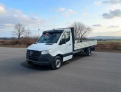 *(ONLY 21K MILEAGE)*2019 (19 PLATE)MERCEDES-BENZ SPRINTER 314CDI 3.5T LWB 140BHP–15FT ALLOY DROPSIDE