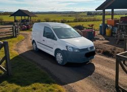 **(ONLY 37K MILEAGE)** 2015 VOLKSWAGEN CADDY C20 STARTLINE SWB DIESEL VAN>>--NO VAT ON HAMMER--<<