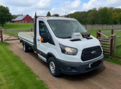 **(ONLY 68K MILEAGE)** 2019 FORD TRANSIT 350 DROPSIDE TDCI ECOBLUE – 2.0 DIESEL 130 BHP LWB