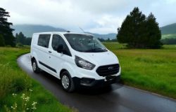 *(ONLY 95K MILEAGE)*2020 FORD TRANSIT CUSTOM 280 LEADER 5-SEATER CREW VAN >-NO VAT ON HAMMER-<