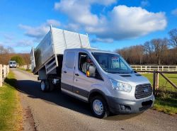2016 FORD TRANSIT 350 TDCI 125BHP LWB DOUBLE CAB TIPPER>>--NO VAT ON HAMMER--<<