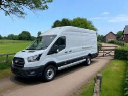 **(ONLY 59K MILEAGE)** FORD TRANSIT T350 130 BHP JUMBO L4 H3 – 2024 (74 REG)