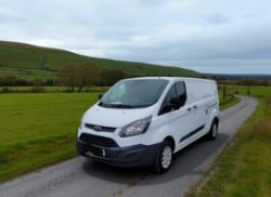 *(ONLY 97K MILEAGE)*2017 FORD TRANSIT CUSTOM 290 TDCI 130BHP LWB DIESEL VAN >>--NO VAT ON HAMMER--<<