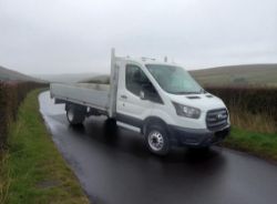 **(ONLY 68K MILEAGE)** 2021 (21 PLATE) FORD TRANSIT 350 LEADER L3H2 LWB DROPSIDE PICKUP