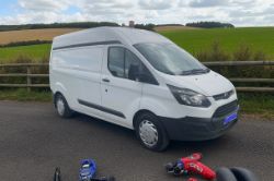 **(ONLY 112K MILEAGE)** 2016 FORD TRANSIT CUSTOM 2.0 TDCI LWB HIGH ROOF VAN