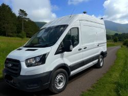 **(ONLY 13K MILEAGE)** 2023 FORD TRANSIT T350 130 BHP L3H2 MWB HIGH ROOF WORKSHOP VAN