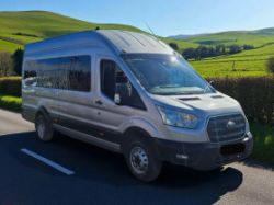 **(ONLY 108K MILEAGE)** 2019 FORD TRANSIT 460 LEADER L4H3 XLWB MINIBUS – DIESEL MANUAL