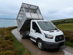 2018 FORD TRANSIT 130 TDCI EURO 6 TWIN REAR WHEEL ALUMINIUM CAGE TIPPER>>--NO VAT ON HAMMER--<<