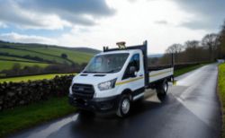 **(ONLY 64K MILEAGE)** 2023 FORD TRANSIT 350 LEADER LWB DROPSIDE PICKUP WITH TAIL LIFT