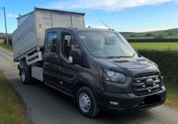*(ONLY 87K MILEAGE)*2020 FORD TRANSIT 350 LEADER 180BHP RWD LWB DOUBLE CAB >-NO VAT ON HAMMER--<<