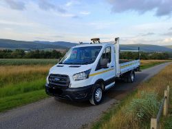 **(ONLY 53K MILEAGE)** 2023 FORD TRANSIT 350 LEADER LWB DROPSIDE PICKUP – DIESEL MANUAL